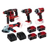 Einhell Kit21 18v 5.2 Ah Li-ion 4 Akülü Matkap + Tork Sıkma + Taşlama + Kırıcı Delici Set