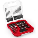 Einhell L-Case 40 Parçalı Uç ve Matkap Seti (25 mm Uçlar, Hızlı Değiştirilebilir Uç Tutucu, Lokma Anahtar, Havşa, Metal, Beton ve Ahşap Matkap Uçları, Saklama Kutusu Dahil) - 49109053