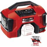 Einhell Pressito 18/25 Power X-Change Hibrit Kompresör (18 V, Güç Kablosu veya Akü ile Çalışır, Maks. 11 bar, 4-parçalı Adaptör Seti ve 2 Hortum dahil, Akü dahil değildir) - 4020430