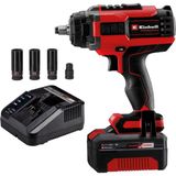 Einhell Professional Akülü Darbeli Somun Sıkma IMPAXXO 18/450 (1x4,0Ah) 4510074 | PXC | 18 V | 450 Nm | Kömürsüz | harici kare sürücü | bit adaptörü | 4 Ah akü ve şarj cihazı | lokma anahtar Set