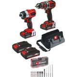 Einhell Profesyonel TP-18V Twin Pack BL Akülü Darbeli Vidalama Kiti (2×2,0 Ah Akü, Hızlı Şarj Cihazı, 18 Parça S-CASE Uç Seti ve Bez Çanta Dahil)