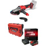 Einhell Profesyonel TP-AG 18/125 F Li BL Akülü Avuç Taşlama Seti + 4,0 Ah Akü, Şarj Cihazı, Flap Disk ve Çanta