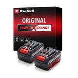 Einhell PXC Twin Pack 2x18V 4,0 Ah Power X-Change Akü (Li-Ion, 18 V, 2 x 4.0 Ah, Tüm Power X-Change cihazları ile uyumlu, Aktif Akü Yönetim Sistemi, Özel Şarj Döngüleri) - 4511489
