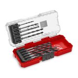 Einhell S-CASE 10 Parçalı Ahşap Matkap Ucu Seti (Çift Spiral, Haddelenmiş C45 Takım Çeliğinden Yapılmış, E 6.3 Sap, 3 Noktalı Taşlanmış Bağlantı, Merkezleme Ucu Dahil Saklama Kutusu) - 49108733