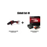 Einhell Set-18(Einhell Ge-Ps 18/15 Li Bl - Solo, Akülü Dal Budama Testeresi+Einhell 18V 2,5 Ah Pxc Starter Kit, Akü & Şarj Cihazı)