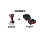 Einhell Set-23(einhell Tp-cw 18/350-c Li Bl - Solo Akülü Darb. Somun Sık-kömürsüz+einhell 18v 4,0 Ah Pxc Starter Kit, Akü ve Şarj Cihazı)