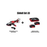 Einhell Set-33 (einhell Tp-ag 18/125 F Li Bl - Solo, Akülü Avuç Taşlama+einhell 18v 2 X 4,0 Ah Pxc Twincharger Kit, Akü ve Şarj Cihazı)