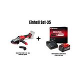 Einhell Set-35 (einhell Tp-ag 18/125 F Li Bl - Solo, Akülü Avuç Taşlama+einhell 5,2 Ah Pxc Starter-kit Akü ve Şarj Cihazı)