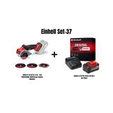 Einhell Set-37 (Einhell Tp-Co 18/76-C Li Bl - Solo Professıonal Akülü Kesme Taşlama Makinesi+Einhell 5,2 Ah Pxc Starter-Kit Akü & Şarj Cihazı)