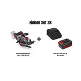 Einhell Set-38 (Einhell Professıonal Akülü Daire Testere Tp-Cs 18/136-C Li Bl+Einhell 18V 4,0 Ah Pxc Starter Kit, Akü & Şarj Cihazı)
