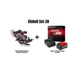 Einhell Set-39 (Einhell Professıonal Akülü Daire Testere Tp-Cs 18/136-C Li Bl+Einhell 5,2 Ah Pxc Starter-Kit Akü & Şarj Cihazı)