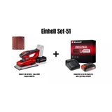 Einhell Set-51 (Einhell Te-Os 18/230 Li - Solo, Akülü Zımpara+Einhell 18V 2,5 Ah Pxc Starter Kit, Akü & Şarj Cihazı)