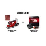 Einhell Set-51 (einhell Te-os 18/230 Li - Solo, Akülü Zımpara+einhell 18v 2,5 Ah Pxc Starter Kit, Akü ve Şarj Cihazı)