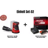 Einhell Set-52(Einhell Te-Rs 18 Li - Solo, Akülü Eksantrik Zımpara+Einhell 18V 2,5 Ah Pxc Starter Kit, Akü & Şarj Cihazı) - yok