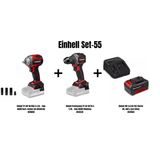 Einhell Set-55(Einhell Tp-Cw 18/350-C Li Bl Akülü Darb. Somun Sık-Kömürsüz+Einhell Profesyonel Tp-Cd 18/70-C Li Bl Akülü Vidalama 4514335+Einhell 18V 4,0 Ah Pxc Starter Kit, Akü & Şarj Cihazı)