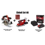 Einhell Set-66(Einhell Akülü Daire Testere+Akülü Zımpara+18V 2,5 Ah Akü & Şarj Cihazı)