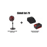 Einhell Set-79(Einhell Ge-Cf 18/320 P Li Akülü Vantilatör+Einhell 18V 4,0 Ah Pxc Starter Kit, Akü & Şarj Cihazı)
