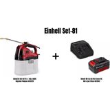 Einhell Set-81(Einhell Ge-Ws 18/75 Li Akülü Ilaçlama Makinası+Einhell 18V 4,0 Ah Pxc Starter Kit, Akü & Şarj Cihazı)