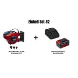 Einhell Set-82(Einhell Ge-Hr 18/30 Wh Li Akülü Hortum Makarası+Einhell 18V 4,0 Ah Pxc Starter Kit, Akü & Şarj Cihazı)