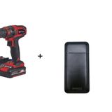 Einhell Tc-Cd 18/35 Li +39 (2X2,0 Ah), Akülü Vidalama - 4513957 + Akdeniz Taşınabilir Şarj Cihazı (Model: S125q)