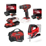 Einhell Tc-Cd 18/35 Li + Tc-Os 18/187 Li + Tc-Js 18 Li Akülü Vidalama, Zımpara ve Dekupaj Testere
