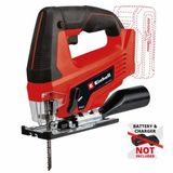 Einhell TC-JS 18/80 Li-Solo Akülü Dekupaj Testere Power X-Change (18 V, 20 mm kaldırma yüksekliği, 2.700 dev/dk, ahşapta 80 mm, maks. 45°, testere bıçağı dahil, akü dahil değildir) - 4321238