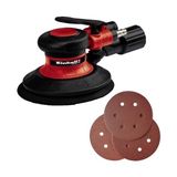 Einhell TC-PE 150, Havalı Zımpara (150 mm zımpara diski çapı, kademesiz ayar kolu, 6 adet zımpara kağıdı, nipel ve anahtar dahil) - 4133330