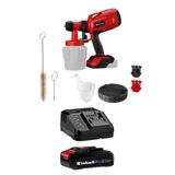Einhell TC-SY 18/60 Li, Akülü Sprey Boya Sistemi Seti (2,5 Ah Akü ve Şarj Cihazı Dahildir)