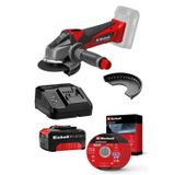 Einhell TE-AG 18/115 Li, Akülü Avuç Taşlama Seti (4,0 Ah Akü ve Şarj Cihazı, Kesici Disk Dahildir)