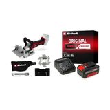 Einhell TE-BJ 18 Li - Solo, Akülü Yassı Dübel Frezesi + Einhell 18V 4,0 Ah PXC Starter Kit, Akü & Şarj Cihazı