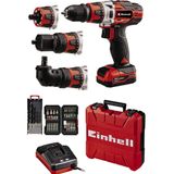 Einhell TE-CD 12/1 3X-Li 2 Ah Akülü Vidalama Makinesi +39 Parça Aksesuar