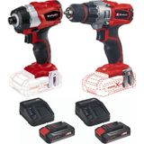 Einhell TE-CD 18/2 LI TE-CI 18 BL Torklu Darbeli Vidalama 2x2.5 Ah Çift Akülü Matkap Set