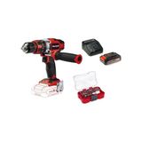 Einhell TE-CD 18/48 Li-i, Akülü Darbeli Vidalama Seti ( 2,5 Ah Akü ve Şarj Cihazı , 32 Parça Uç Seti Dahildir)