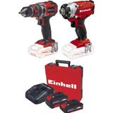 Einhell TE-CD 18/50 LI-I Bl Matkap+TE-Ci 18/1 Vidalama 2.0+4.0 Ah Darbeli Akülü Set