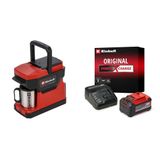 Einhell TE-CF 18 Li - Solo, Akülü Kahve Makinesi + Einhell 18V 5,2 Ah PXC Starter-Kit (Başlangıç Seti), Akü ve Şarj Cihazı