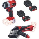 Einhell Te-Cı 18 Bl Kömürsüz Torklu Vidalama Te-Ag 18/115 Avuç Taşlama 2X4.0AH Akülü Set