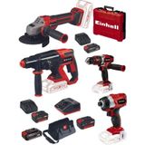 Einhell Te-Ci 18 Bl Vidalama Te-Cd 18/48 Li-İ Te-Hd 18/20 Tp-Ag 18/125 Q Taslama 2X4.0+2X2.5ah Akulu Set