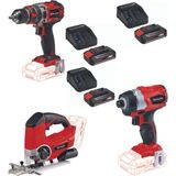 Einhell Te-Cı 18 Bl Vidalama Te-Cd 18/50 Li-I Bl Matkap Te-Js 18 Dekupaj 3X2.5AH Akülü Set