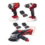 Einhell Te-ci 18/1 Vidalama Te-cd 18 Li E Matkap Te-ag 18/115 Avuç Taşlama 3x2.5 Ah Akülü Usta Seti