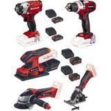 Einhell TE-CI 18/1 Vidalama + TE-CD 18'li Matkap Vidalama + TC-OS 18/187 Zımpara + TE-AG 18 TE-CS Li Ion Akülü Vidalamalar 2729087