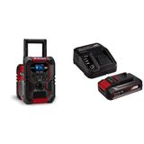 Einhell TE-CR 18 Li DAB+/FM/BT - Akülü Radyo (Akü ve şarj cihazı değildir) + Einhell 18V 2,5 Ah PXC Starter Kit, Akü & Şarj Cihazı