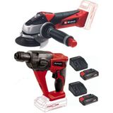 Einhell Te-Hd 18 Li Akülü Vidalama Delme Te-Ag 18/115 Akülü Avuç Taşlama 2X2.5AH Starter Kit Set