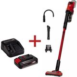 Einhell Te-Sv 18'li Solo Akülü Dikey Süpürge Kırmızı + Pxc Starter Kit Akü 18V 2.5AH+ Şarj Cihazı 900W