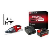 Einhell TE-VC 18 Li - Solo, Akülü El Süpürgesi + Einhell 18V 4,0 Ah PXC Starter Kit, Akü & Şarj Cihazı
