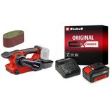 Einhell TP-BS 18/457 Li - Solo, Akülü Tank Zımpara + Einhell 18V 4,0 Ah PXC Starter Kit, Akü & Şarj Cihazı