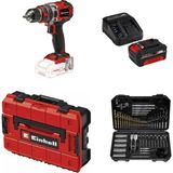 Einhell Tp-Cd 18/50 Li-I Bl Solo Akülü Vidalama + 1 x 4 Ah Akü ve 103 Parça Uç Seti (Çanta Dahil)