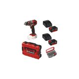 Einhell Tp-Cd 18/50 Li-I Bl Solo Akülü Vidalama Seti + 2 x 4 Ah Starter Kit (Bits Uç ve Çanta Dahil)