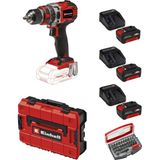 Einhell Tp-Cd 18/50 Li-I Bl Solo Akülü Vidalama Seti + 3 x 4 Ah Starter Kit (Bits Uç ve Çanta Dahil)