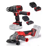 Einhell Tp-Cd 18/60 Li-İ Bl Matkap Axxio 18/115 Q Avuç Taşlama 2.5Ah-4.0Ah Akülü Kömürsüz Set