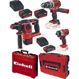 Einhell Tp-Cd 18/60 Li-I Bl Matkap Herocco Kırıcı Te-Ci 18 Bl Vidalama 2X4.0+2.5AH Kömürsüz Profesyonel Akülü Set